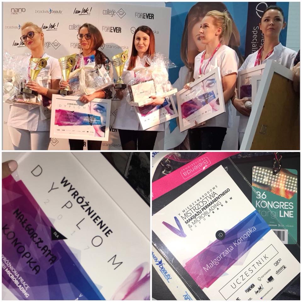Gosia Konopka, permanent makeup / PMU artist and Top 5 Microblading Finalist at the 5th National PMU & Microblading Championships in Poland 2017