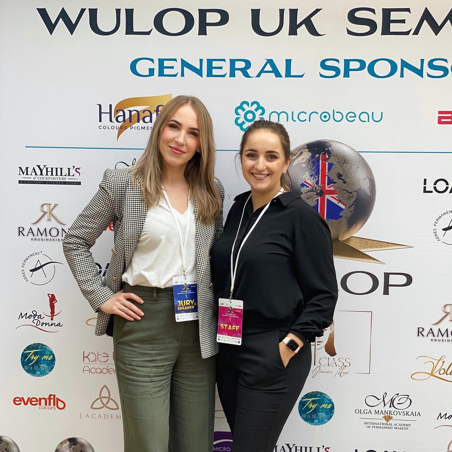 WULOP UK 2021 certificate and trophy presented to Gosia Konopka as a Permanent Makeup and PMU competition jury member at the WULOP UK Semi-Final
