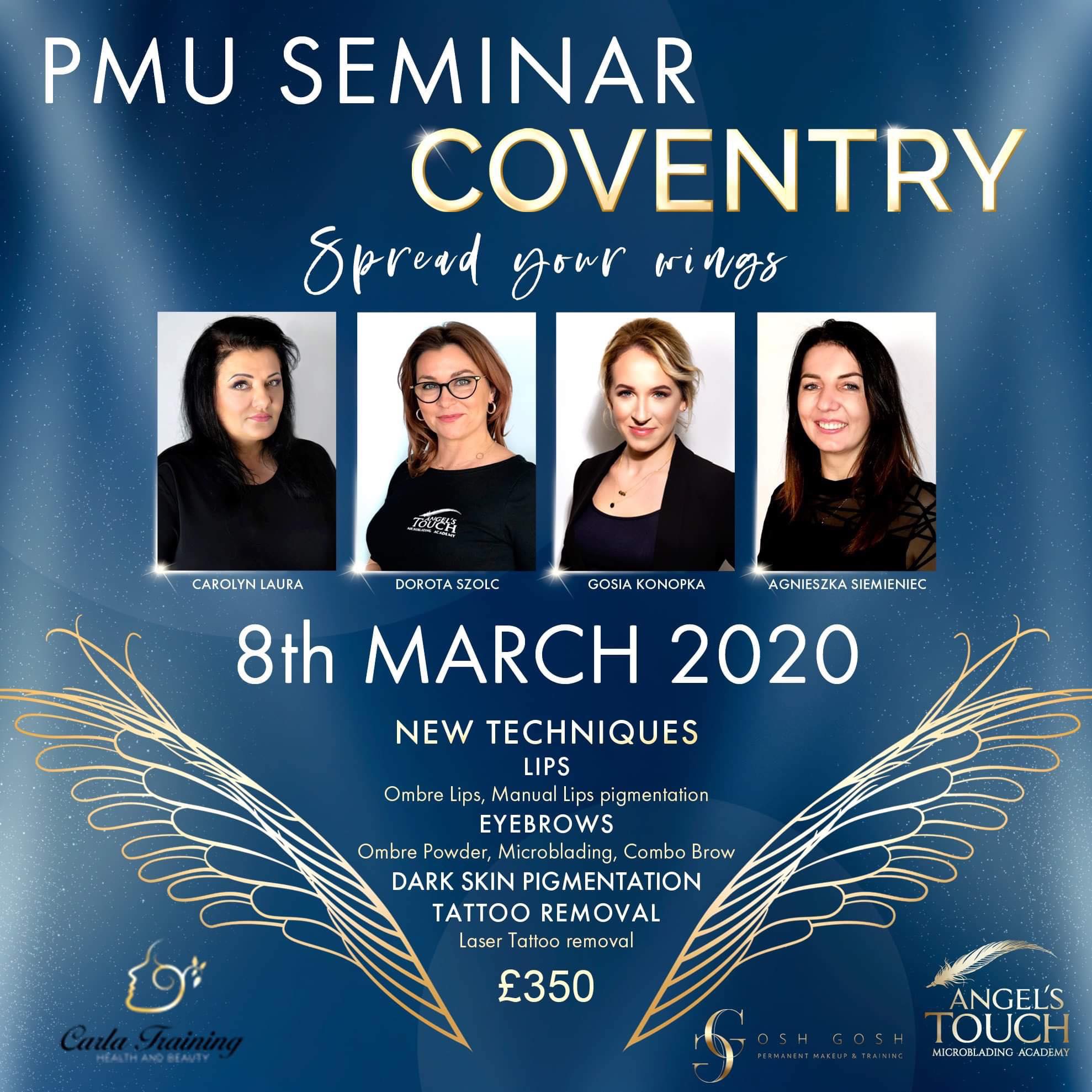 Gosia Konopka as a Permanent Makeup / PMU speaker on Dark Skin Pigmentation at the Coventry PMU Seminar 2020