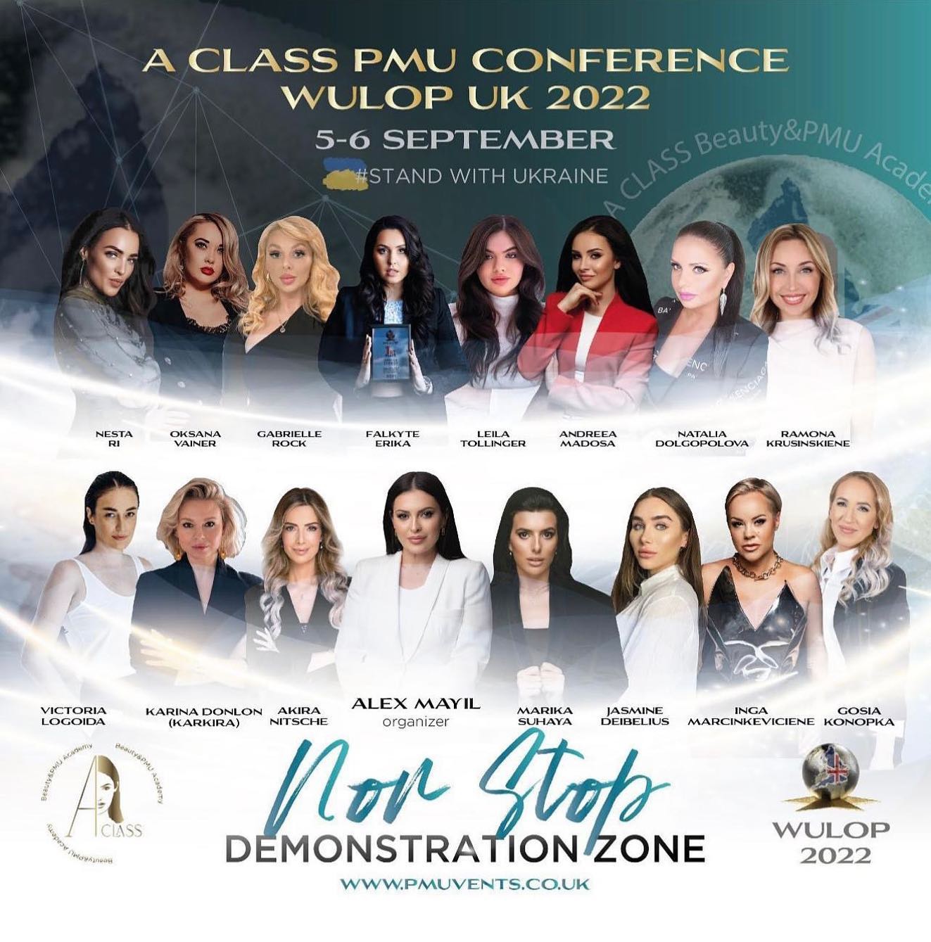Gosia Konopka, Permanent Makeup / PMU speaker demonstrating her signature Soft Ombre Brows technique at WULOP UK 2022 in London